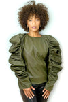 X7763 TOP (OLIVE, BLK)