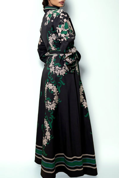 E8038 FLORAL SHIRT DRESS