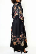 GF1184 LONG SLEEVE FLORAL MAXI DRESS