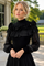 7875 ROSETTE EMBELLISHED MOCK NECK SWEATER