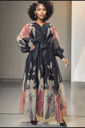 A95011 V NECK WRAP DRESS