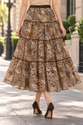 CH0003 ENCHANTED GARDEN ORGANZA MAXI SKIRT