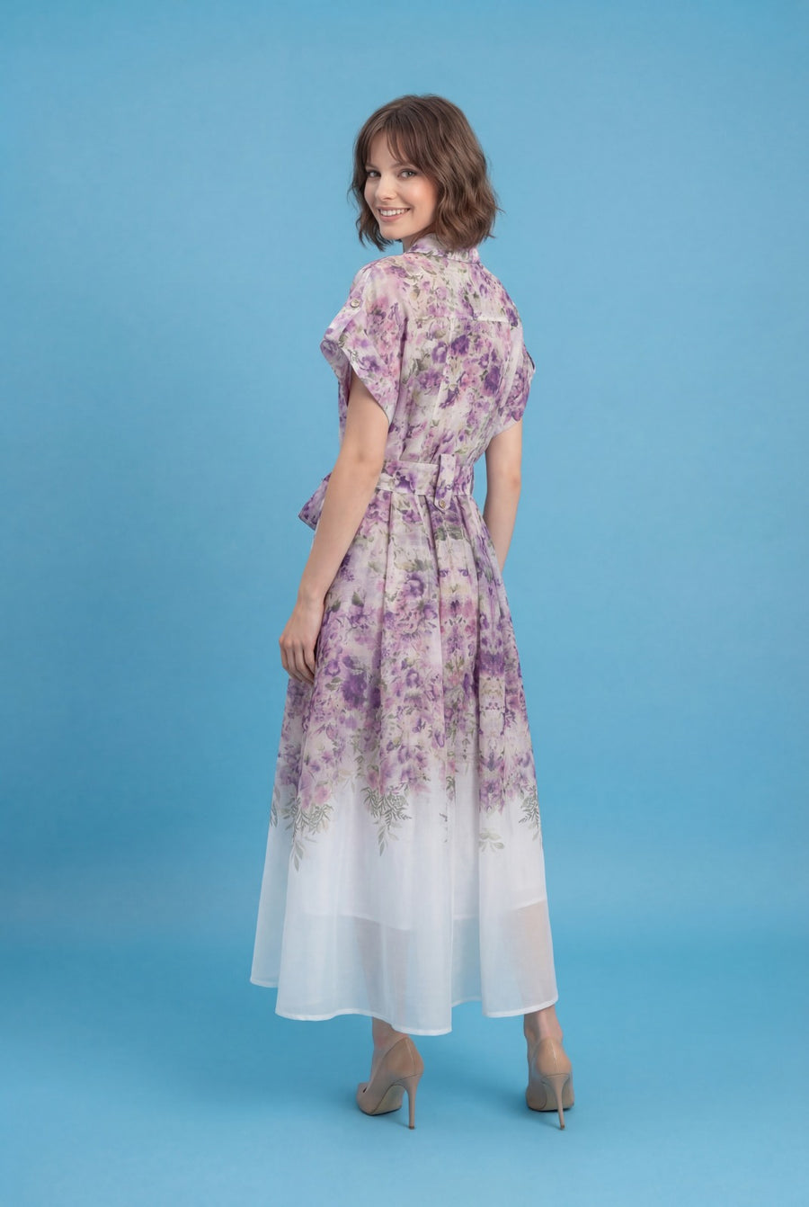 CH0223 LAVENDER BLOOM MAXI DRESS