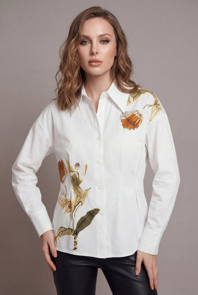 CH0243 FLORAL PLACEMENT PRINT TOP