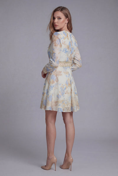 CH2002 V-NECK SKATER DRESS