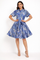 X7662 CRYSTAL TEARDROP MINI DRESS