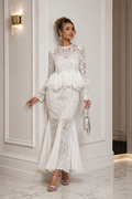 C3186AB LACE SKIRT SET (WHT, BLK)