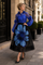 A95010 BLUE BLOSSOM ORGANZA MIDI SKIRT