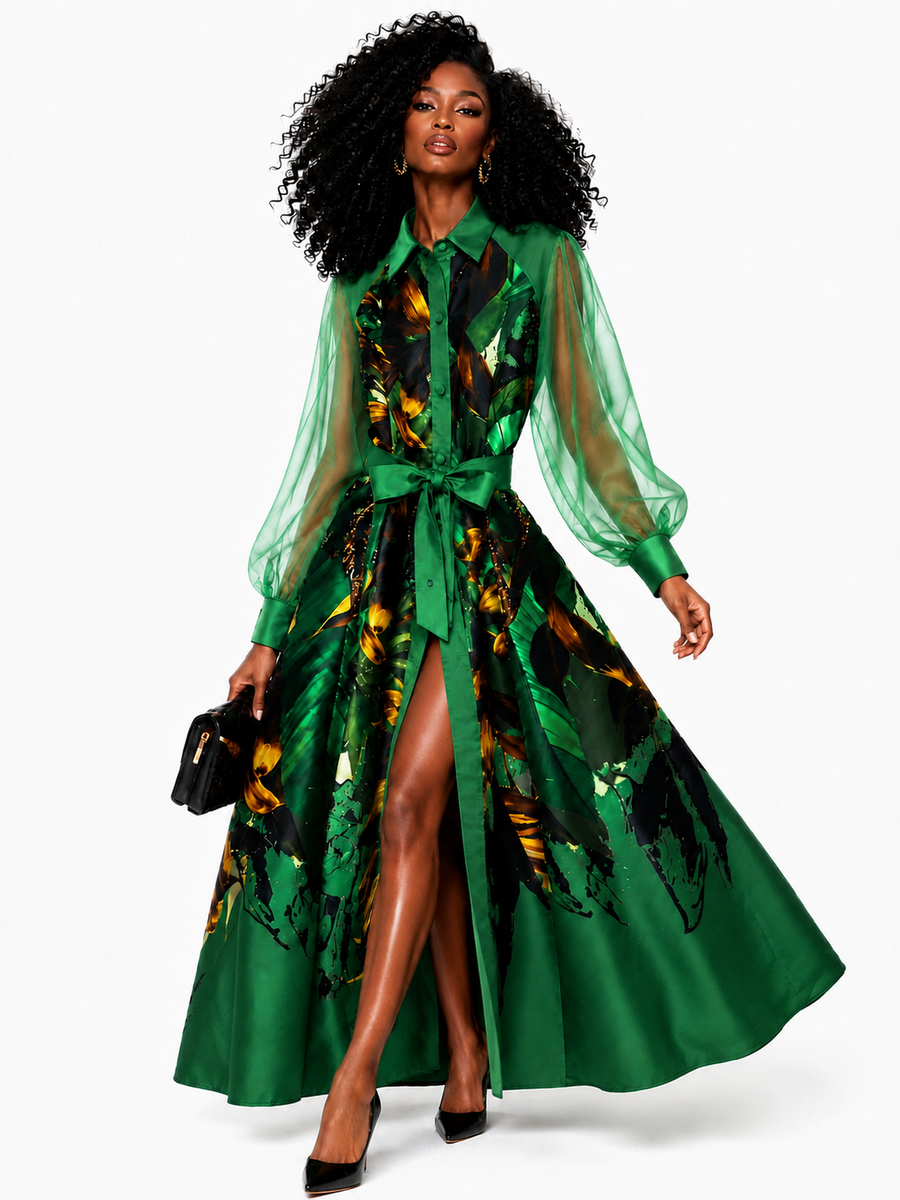 T260015 RAINFOREST MAXI DRESS