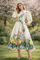 T2655 FLORAL BOUQUET PUFF SLEEVE DRESS