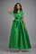 T2472 EMERALD RUFFLE WRAP MAXI DRESS