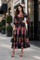 N2627 FLORAL ART CRINKLE MAXI DRESS