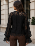 A95071 SCALLOPED LACE STATEMENT  TOP
