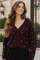 US25818 JEWELED V-NECK CARTIGAN (WINE, GRN)