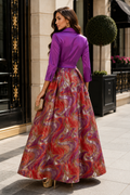 A96220 MAJESTIC BROCADE MAXI DRESS