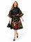 A96228 FLORAL PUFF SLEEVE BELTED MINI DRESS