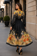 W5811- W5812 MIDNIGHT BOTANICAL PRINT