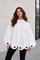 C3176 POLKA DOT SCALLOPED HEM OVERSIZED TOP
