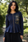 LS65028 SEQUIN FLORAL FOXY JACKET TOP