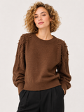 US0014 BEADED COZY MIDWEIGHT SWEATER