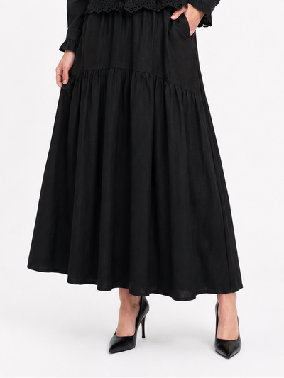 JS001 LAYERED MAXI SKIRT