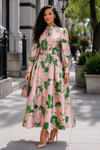 n by nancy pink and green dress N By Nancy | Dresses | Pink And Green Patterned Dress