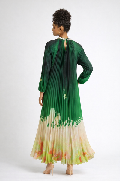 X8058 RAINFOREST CRINKLE MAXI DRESS