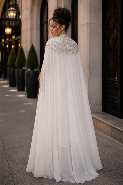 W6615 SEQUIN APPLIQUE ROYAL MAXI DRESS