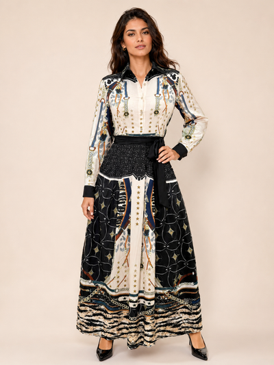 A94006 LONG SLEEVE MAXI DRESS