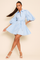 GF1116 PEARLY PUFF SLEEVE MINI DRESS