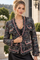 TL009 MULTICOLOR FRINGE-TRIM TWEED JACKET