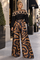 B1079G SWIRL PRINT MAKADO WIDE-LEG PANTS