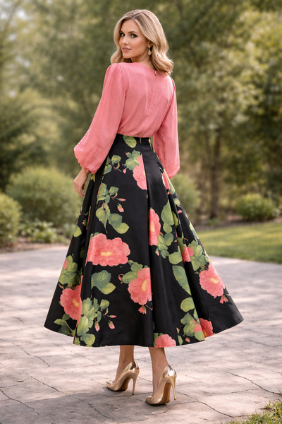W5943 RUFFLE FLOWER TOP