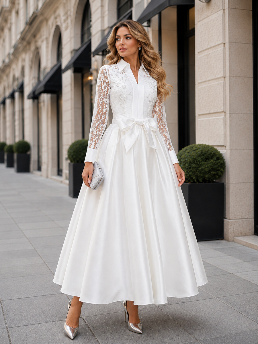 CH903 MIDNIGHT ROMANCE BEADED LACE MAXI DRESS (BLK, WHT)