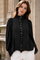 S3180 RUFFLE BUTTON DOWN BEADED TOP