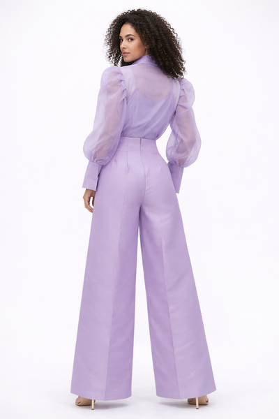 B1079A WIDE LEG PALAZZO PANTS (LILAC, WHT)