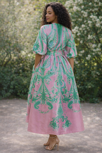 A95163 BAROQUE PRINT MAXI DRESS