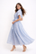 CH0227 HEART PRINT SHEER ORGANZA SHIRT DRESS