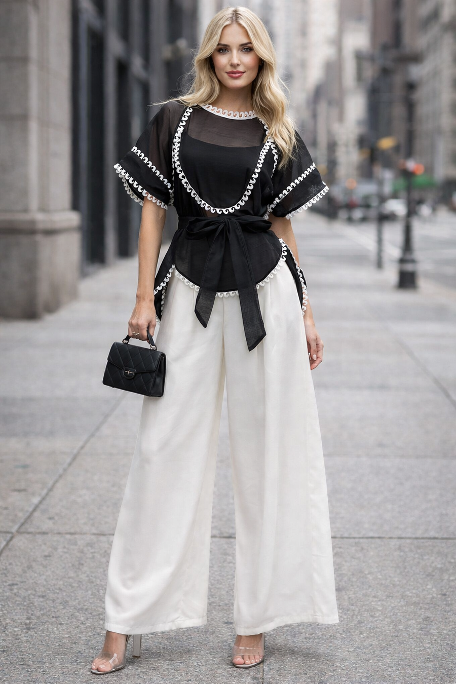 CH0096 RELAXED PALAZZO PANTS