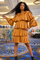 X7657 LAYERED FAUX LEATHER DRESS (S, M, XXXL)