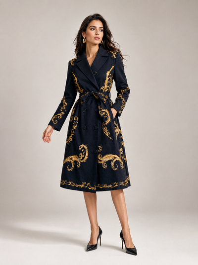 T2442 DOUBLE BREASTED BLAZER DRESS