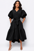 T2324 DRESS (RED, BLK, BLUE)