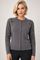 JK199 BEADED SLEEVE CARDIGAN SWEATER
