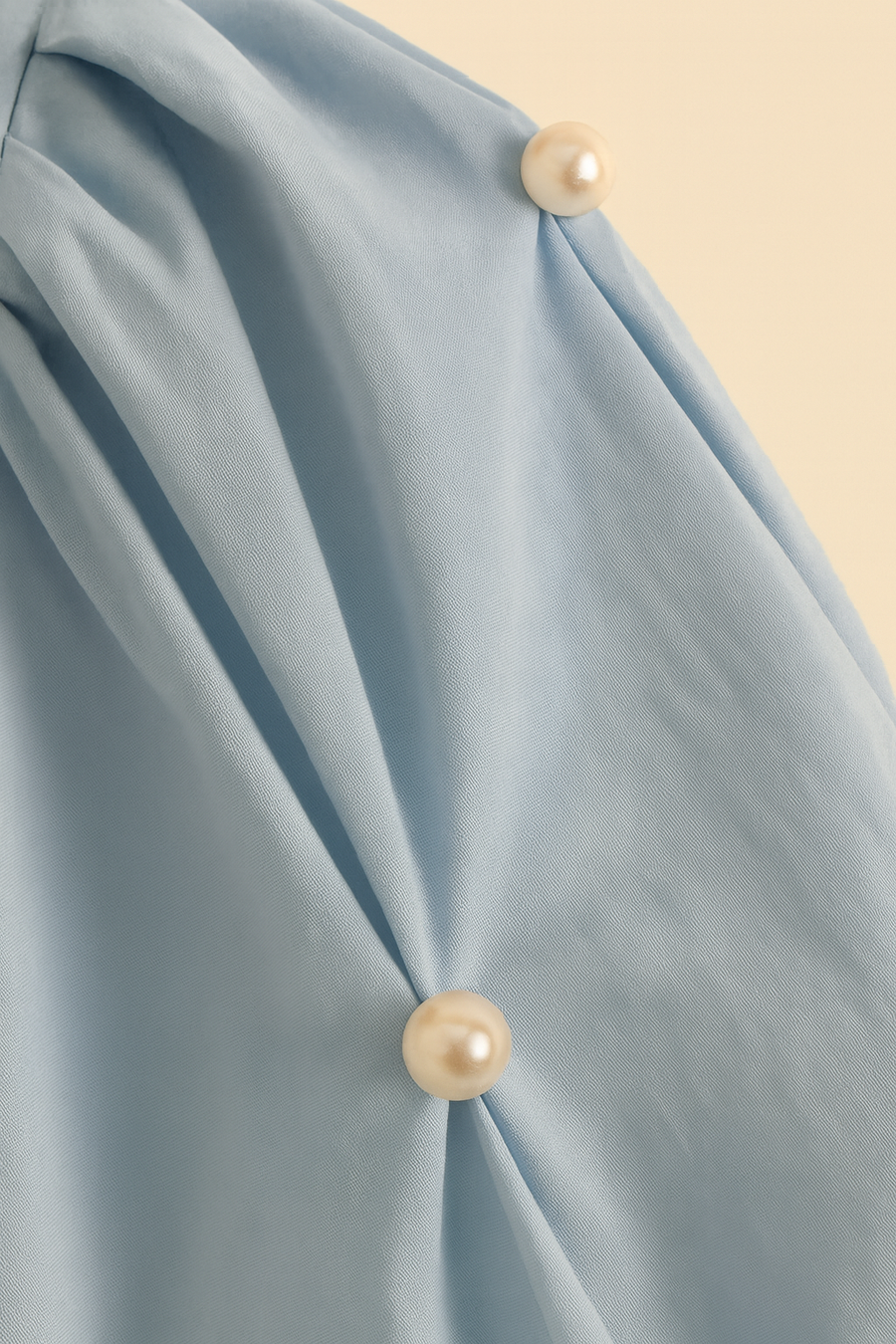 GF1116 PEARLY PUFF SLEEVE MINI DRESS