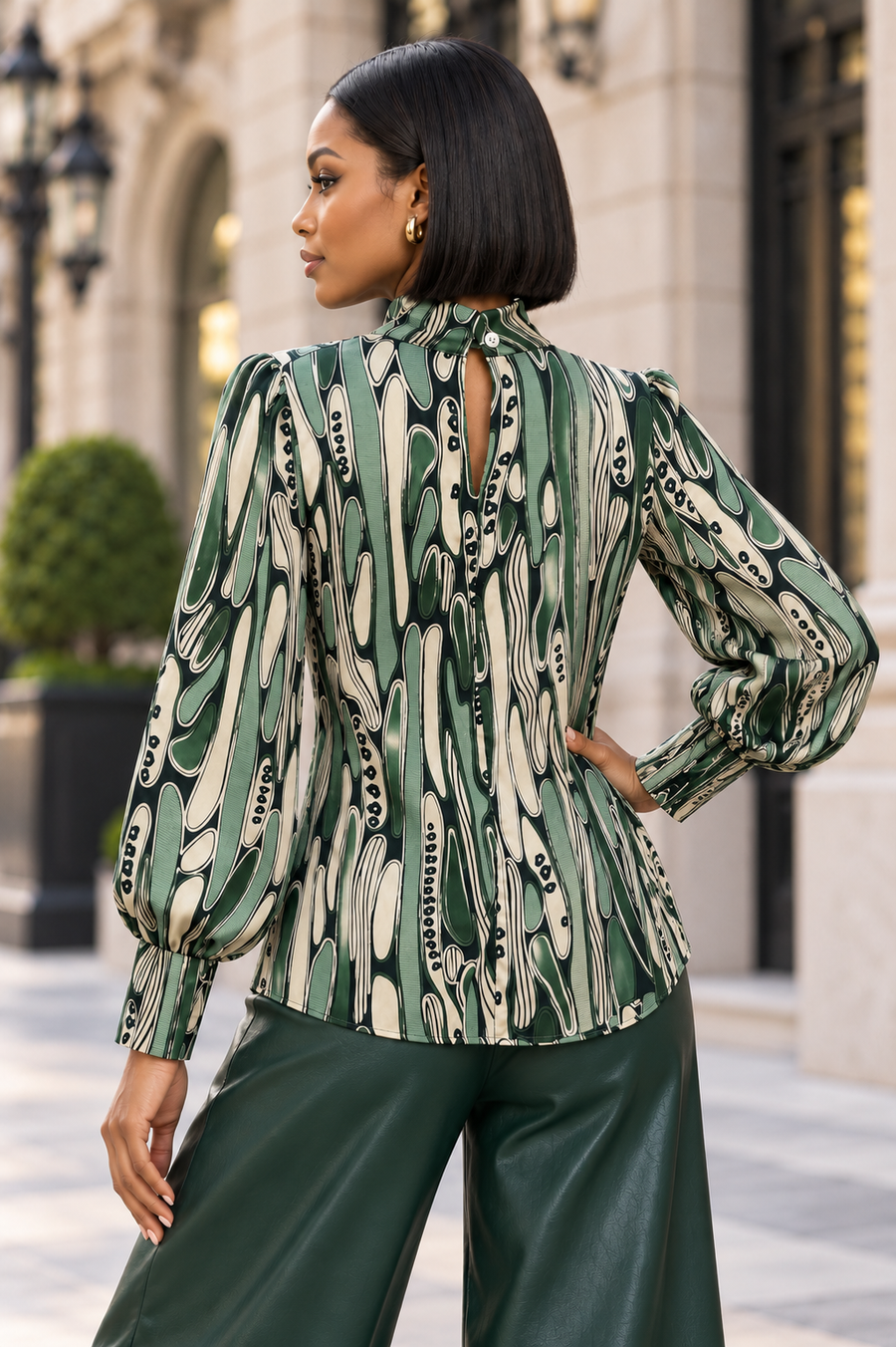 H2301 ABSTRACT PRINT TOP
