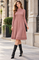 F2045 DUSTY PINK KNIT DRESS
