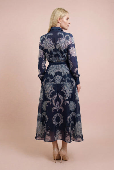 GF1563 PAISLEY PRINT  MAXI DRESS