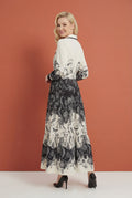 GF1612  TOILE PRINT SHIRT MAXI DRESS