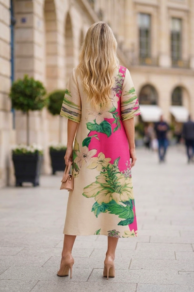 N2622 BLOSSOM CRINKLE MAXI DRESS