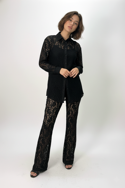 GF1141 LACE CO-ORD TOP/PANT SET